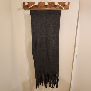 Lucky Brand Heather Gray Knit Scarf